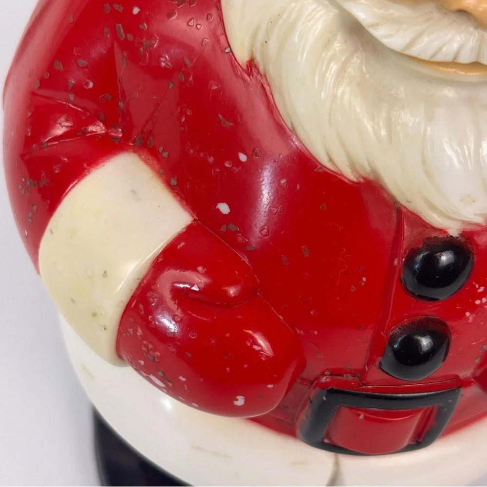 Vintage 1950's Blow Mold Lighted Santa General Products Co Tabletop Decor Red 8" - Picture 14 of 15